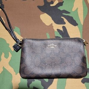 Coach double small purse
